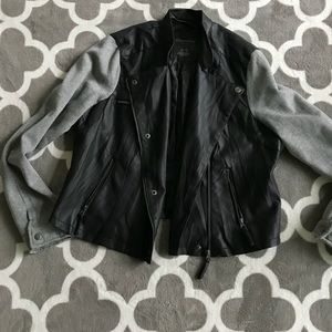 Faux Leather Moto Jacket (XL)